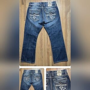 Rock Revival Timothy Boot Size 30/28 Blue Jeans